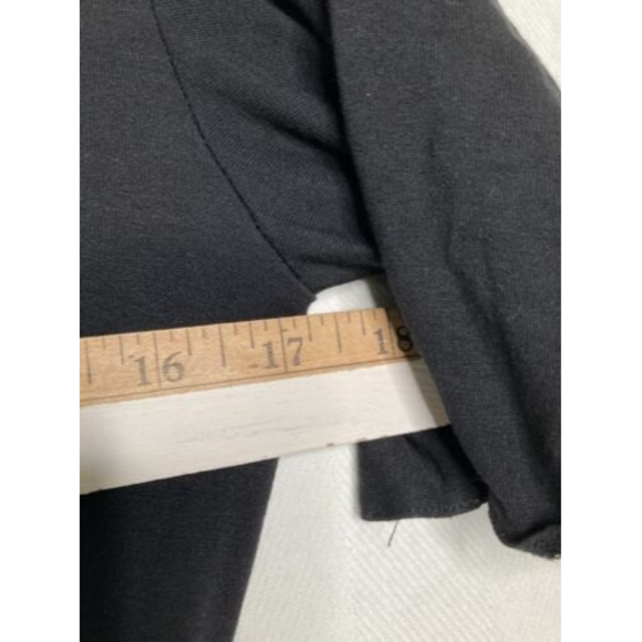 Patrizia Luca Milano Little Black  Cocktail Dress Asymmetrical Hem Size Medium - Picture 3 of 12